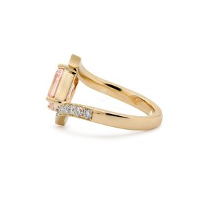 Luxury Women's 925 Sterling <b>Silver</b> Gold Plated <b>Adjustable</b> Hip Hop Diamond <b>Ring</b> with Brilliant Finish for Daily Style - Product Image 6