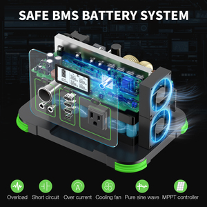 Générateur solaire EBL 300W, stockage d'énergie, alimentation portable, banques d'alimentation AC, 78000mah, station d'alimentation pour l'extérieur - Product Image 5