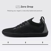 Chaussures minimalistes en tricot respirant à enfiler, à bout large, pour entraînement croisé, légères