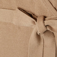 Fabricants de tricots personnalisé kaki col en v à manches longues robe pull en tricot femmes vêtements automne 2022 robe en tricot