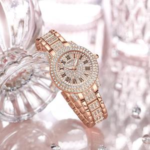Drioshipping 2552 <b>Women's</b> Analog Quartz <b>Watch</b> Rose Gold Diamond Luxury Waterproof <b>Wrist</b> <b>Watch</b> Stainless Steel Band Glass Dial - Product Image 4