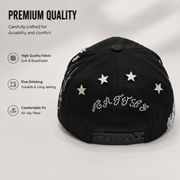 Casquettes de baseball streetwear à visière incurvée à 5 panneaux, logo 3D brodé en métal avec strass, design unique de haute qualité