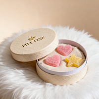 Cajas de Regalo Rígidas Hechas a Mano con Logotipo Personalizado en Relieve o Grabado, para Galletas, Sushi, Dulces, Cajas de Regalo de Lujo en Papel Dorado, Color Rosa, para Celebrar Navidad