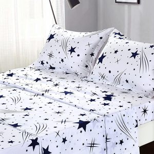 Ensemble de draps de lit imprimé dessin animé, draps en microfibre de haute qualité - Product Image 2