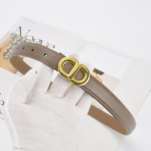 <span class=keywords><strong>Ceinture</strong></span> décontractée pour femmes en cuir de vache avec boucle en alliage à double anneau, simple et décorative, pour étudiants, usage quotidien, vente en gros - Product Image 4