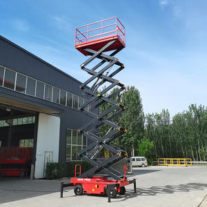 4 मीटर-18 मीटर भारी ड्यूटी कैंची लिफ्ट 300 किलोग्राम-1000 किलोग्राम गोदाम निर्माण रखरखाव के लिए मैनुअल तौबल उठाने वाला मंच - Product Image 4