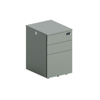 Archivador de pedestal móvil vertical de 3 cajones de metal blanco Actividad de montaje de cerradura digital para personal de almacén de taller de oficina