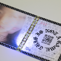 Cartes à gratter personnalisées avec impression en couleur Hologramme d'admission Billet coupon de service personnalisé de haute qualité