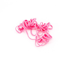 Élastiques professionnels jetables noirs doux et ronds en Spandex/Polyester Jacquard pour boucles d'oreilles