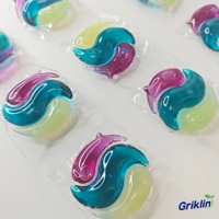 2024 Vente en gros d'arôme naturel respectueux de l'environnement 3in1 dosettes de lavage capsules de détergent à lessive liquide avec un super-concentré