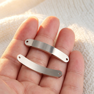 Hot Selling Blank Engravable Stainless Steel Tag, <b>Metal</b> Brand Plate for Handbags <b>Wallets</b> Textile Accessories - Product Image 6