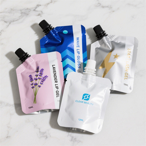 Pochette souple personnalisée avec bec verseur pour soins liquides, anti-fuite, rechargeable, pour cosmétiques, crème visage, crème mains, crème solaire, lotion corporelle - Product Image 4