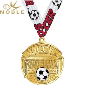 Coupe d'Europe Médailles d'or de football personnalisées en métal - Product Image 4