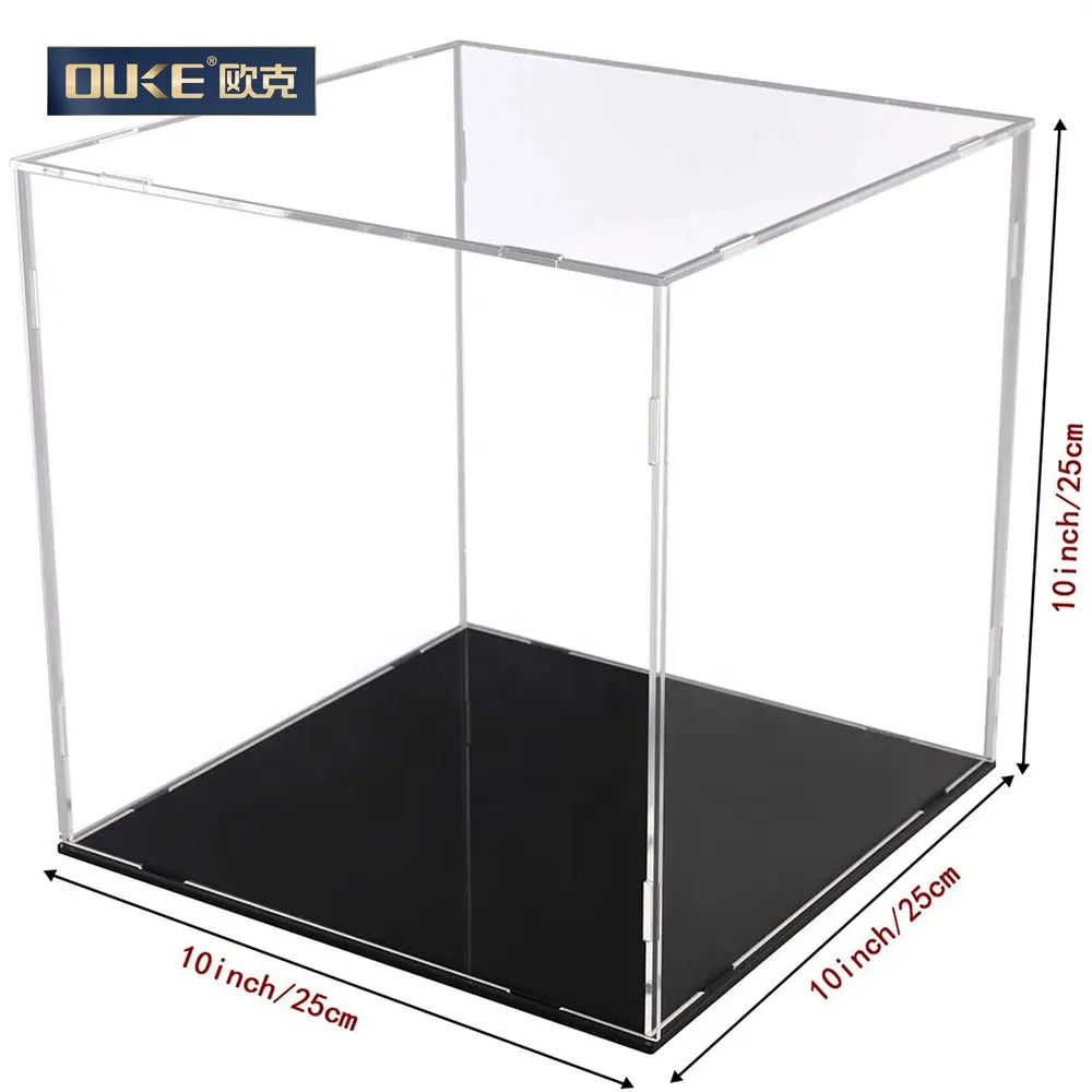 공장 맞춤형 투명 아크릴 선물 상자 디스플레이 랙의 아크릴 모델 디스플레이 상자