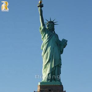 Grande Statue de la Liberté en <span class=keywords><strong>Bronze</strong></span> Moulé Taille Réelle <span class=keywords><strong>Sculpture</strong></span> Féminine Déesses Extérieur - Product Image 2