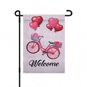 Happy <b>Garden</b> <b>Flags</b> for Yard Outdoor Valentine's Day Decorations - Product Image 1