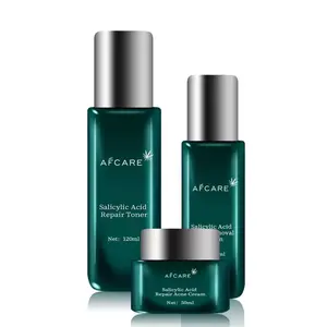 Korean Beauty Skin Care Set Silicone-Free Nourishing Acne Treatment and Vitamin C Salicylic acid Men Facial Set Skin Care Kit