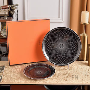 Luxury Dining Room <b>Sets</b> Home Decors Dishes and Plates Western Europe Bone China Wholesale 8/10 Inch Gift Box Party - Product Image 2