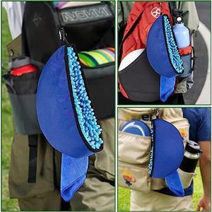Sac de nettoyage pour frisbee avec crochets, étui de rangement en tissu Oxford pour disques volants, jouet de sport universel unisexe, bleu, vert, noir - Product Image 5