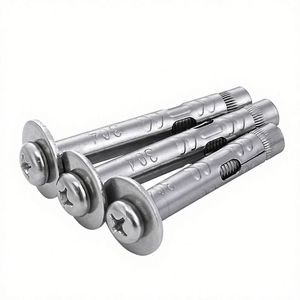 สลีฟแองเคอร์เหล็กกล้าคาร์บอน 1 4 5 16 3 8 1 2 5 8 3 4 พร้อมน็อตหน้าแปลนและแหวนรอง - Product Image 2