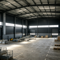 Nouvelle construction modulaire préfabriquée en métal pour entrepôt, structure en acier portable pour atelier et entrepôt préfabriqué