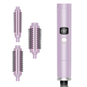 Baril en céramique infusé de tourmaline de volume de style de salon technologie ionique brosse thermique sans frisottis trois barils électrique sans air - Product Image 4