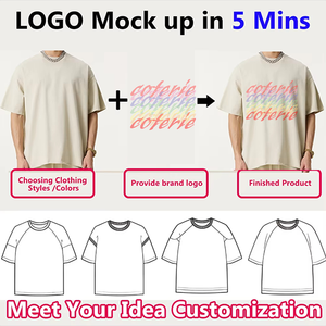 Camiseta de algodón 100% para hombre con estampado personalizado con el logotipo de su marca, camiseta gráfica para hombre, camiseta en blanco de gran tamaño para mujer - Product Image 5