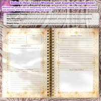 Journal de tarot pour lecture de cartes, traceur quotidien et planificateur de réflexion, cahier mystique pour débutants et experts