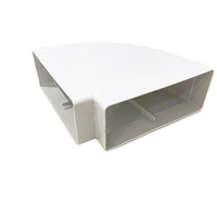 Conduit d'air en plastique plat rectangulaire à profil bas pour ventilation 350x75mm, 220x90mm, 204x60mm