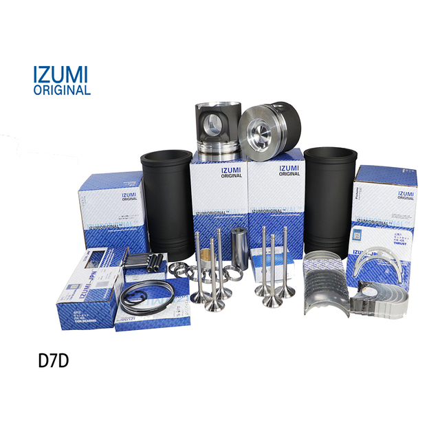 IZUMI ORIGINAL D7D D7E D6D D6E Engine Piston Ring Liner Repair Kit for VOVLO Excavator Rebuild Kit