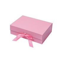 Meilleures ventes : Boîtes cadeaux de mariage magnétiques de luxe roses, en carton pliable avec pelliculage mat, pour le rangement de produits de beauté