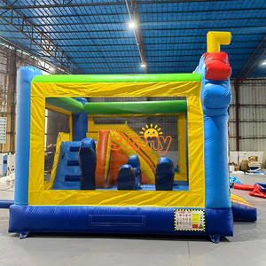 Château gonflable extérieur pour enfants en PVC, avec toboggan, thème <span class=keywords><strong>Pat</strong></span>'<span class=keywords><strong>Patrouille</strong></span> - Product Image 2