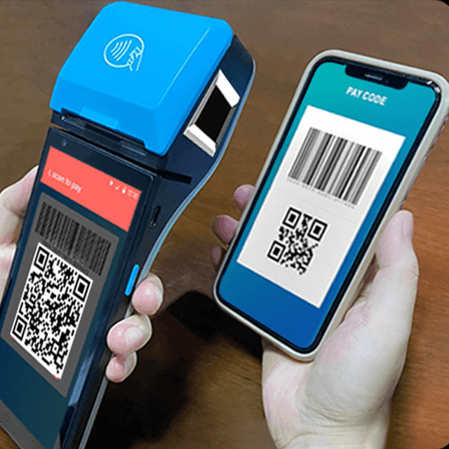 Android 11 Smart Mobile Handheld POS Terminal With NFC Reader 6 Inches Screen Z500