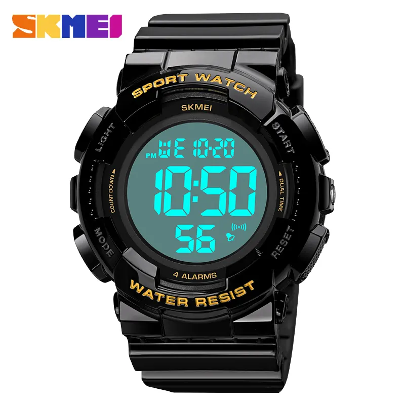 SKMEI Sport Made in China Jungen Digitaluhr Original Silikon armband wasserdicht Kalender alle Arten von Studenten Handuhr