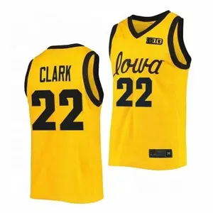 Yellow Caitlin Clark Jersey Iowa Hawkeyes lady Women College stitched Basketball Jerseys