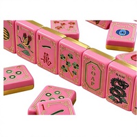 Nouvel ensemble personnalisé de 160 tuiles de mahjong américaines pliables en acrylique, portables, écologiques et durables