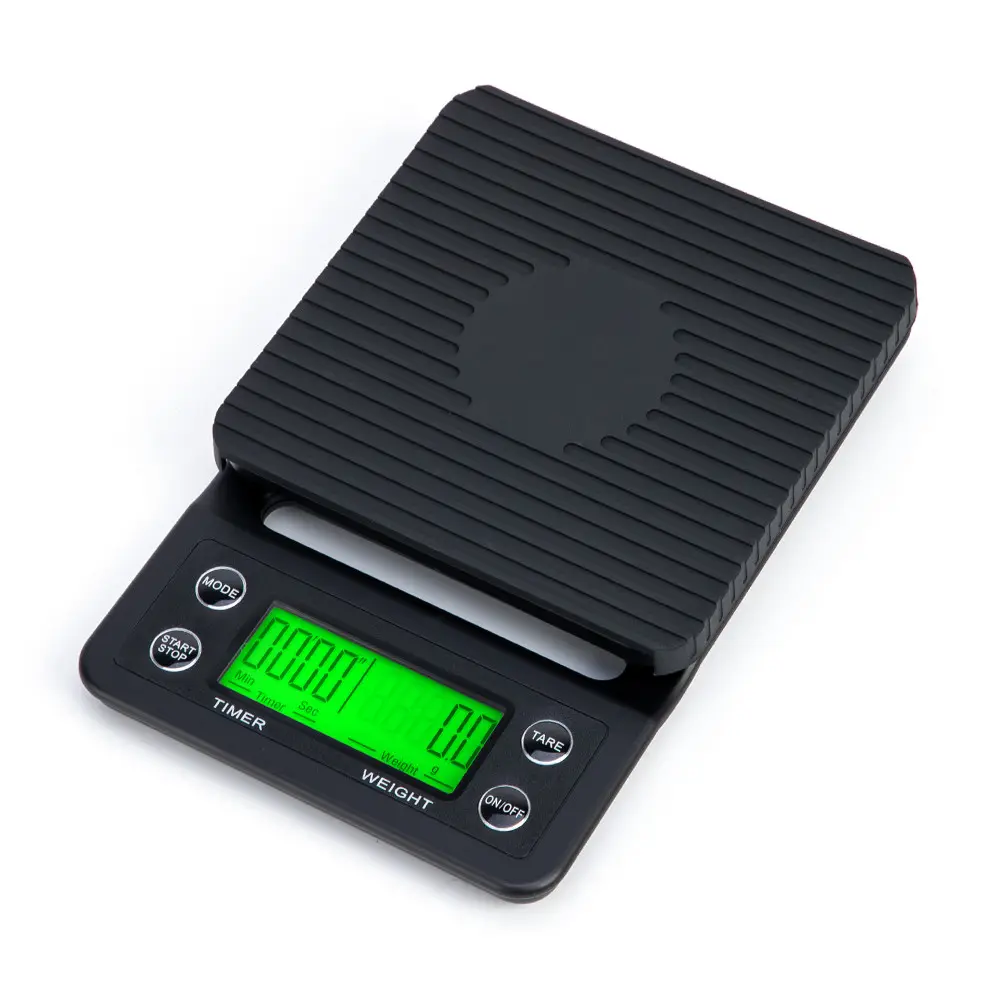 Portable Food Electronics Precise Coffee Bean Kitchen Scale With Timer Drip Coffee Scale