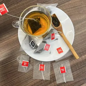 حار بيع الرباط الفردية مخصص فارغة النايلون شبكة كيس شاي