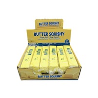 Bâton de beurre en PU de 22 cm, best-seller, à rebond lent, souple, parfum lait, anti-stress ; emballé individuellement, en stock