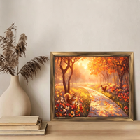 Cuadros de Madera Vintage de Alta Calidad, Marcos de Madera Grandes y Personalizados, Pinturas para Sala de Estar, Arte Mural Enmarcado de Alta Gama