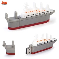 Memoria USB Personalizada Profesional, Modelo de Mini Barco Crucero, Pendrive, Regalos Promocionales Empresariales