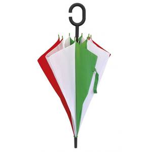 Sombrilla de Playa con Mango con Diseño de la Bandera Italiana, 102 cm de Diámetro, Elegante y con Estilo - Product Image 2