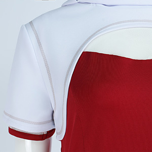 Zombies pom-pom girl Cosplay Costume Nova rouge maille haut jupe manteau à capuche pour <span class=keywords><strong>adulte</strong></span> Halloween fête école uniforme tenues ensemble - Product Image 4