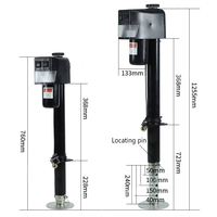 Cric de remorque motorisé 12V en acier robuste, stabilisateur électrique pour camping-car, capacité de levage 3500lbs
