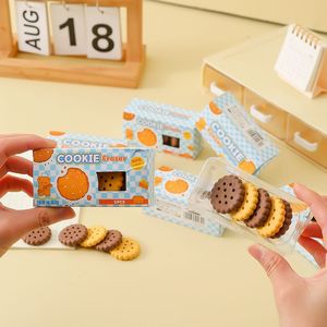 Borrador con forma de galleta simulada, paquete de 5 unidades para estudiantes, útiles escolares - Product Image 3