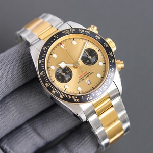 Montres de luxe de marque sportive à prix de gros, mouvement chronographe 7750, cadran saphir lumineux, étanche, acier inoxydable - Product Image 5