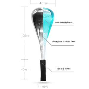 Cryo-Rodillo de hielo para belleza Facial, herramienta de masaje Facial de mano para cara y cuello