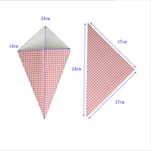 Ustom-cartón de papel cónico <span class=keywords><strong>para</strong></span> patatas, caja de palomitas de maíz de boda dulce horneado con logotipo - Product Image 5