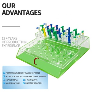 Tùy chỉnh điện bàn chải đánh răng đầu Rack hiển thị với nhiều lỗ cho chèn <span class=keywords><strong>Acrylic</strong></span> Countertop Rack forretail kệ - Product Image 2