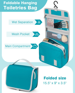 10 Set Compression Packing <b>Cubes</b> Expandable Storage Travel Bags for Suitcase Luggage Organizers with Hanging Toiletry Bag - Product Image 6